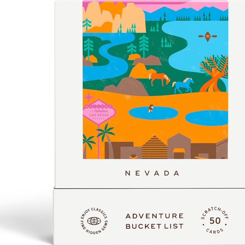 Reach International Outfitters NIB Nevada Adventure Bucket‎ List Scratch-Cards